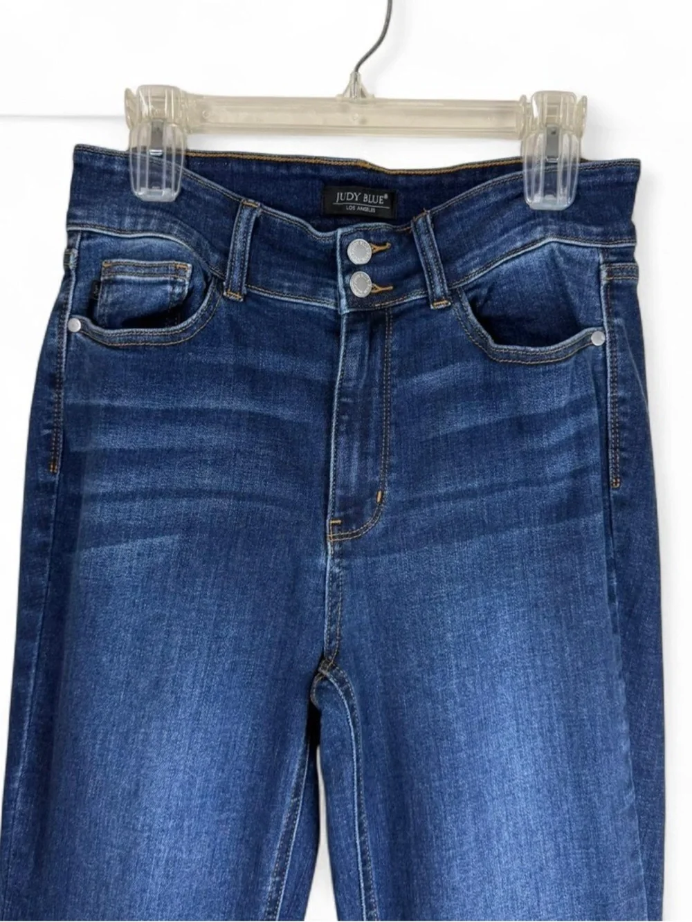 Judy Blue Boot Cut Jeans Women’s Size 11/30 Dark Wash Stretch High Rise - Picture 3 of 7